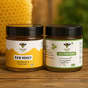 Raw Honey + Tulsi Honey (Combo)