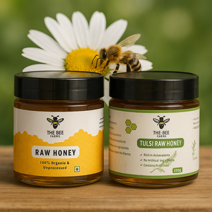 Raw Honey + Tulsi Honey (Combo)
