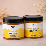 Raw Honey + Mustard Honey (Combo)
