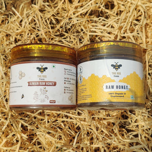 Ajwain Honey + Raw Honey (Combo)
